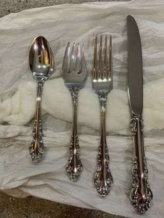 Spanish Baroque By Reed & Barton Sterling Silver Flatware Set Of 4