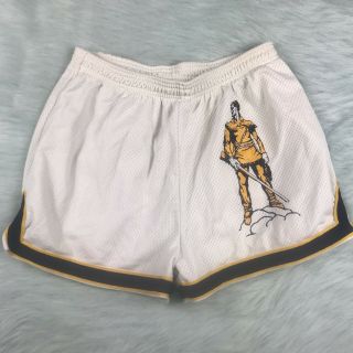 Vintage 80’s West Virginia Mountaineers Wvu Game Basketball Shorts Russell