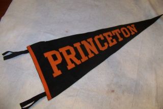 Vintage Princeton College Football Pennant Sewn Letters Old University