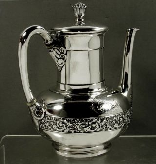 Tiffany Sterling Silver Coffee Pot c1873 Islamic 2