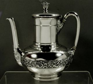Tiffany Sterling Silver Coffee Pot c1873 Islamic 3