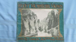 Denver & Rio Grande Western Rr Rocky Mountain Views Tourist Photo Album - Maps