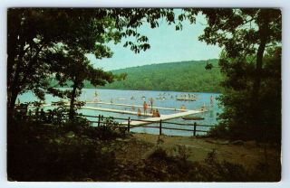 Vintage Postcard Camp Ken - Etiwa - Pec Boy Scouts Newton Nj Orange Mt Council Bsa