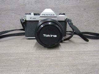 Vintage Pentax K1000 35mm Film Camera With Tokina Sz - X 35 - 70mm 1:3.  5 - 4.  8 Lens