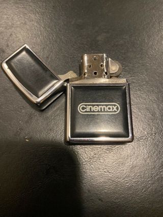 Vintage Zippo Cinemax Lighter Cable Television Promo Item Movie Channel