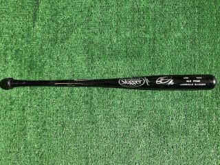 Boston Red Sox Chris Owings Autographed Game Baseball Bat