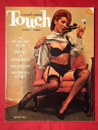 Vtg 1965 Touch Mag V3 1 Elmer Batters Spicy Nylons Nude Girlie Risqué Pinups