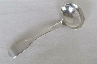 A Fine Antique Solid Sterling Silver Georgian George Iii Sauce Ladle London 1815