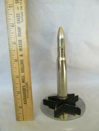 Vintage Ww2 Wwii Trench Art 50 Cal.  Steel Shell Lighter,  Ra 42
