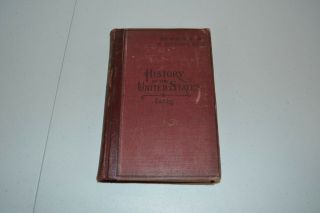 History Of The United States Ellis 1892 Werner Educational Series Antique Book