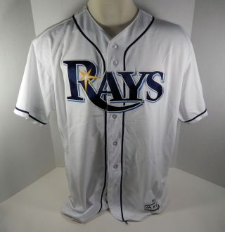 2017 Tampa Bay Rays Jumbo Diaz 17 Game Issued White Jersey RAYS00211 2