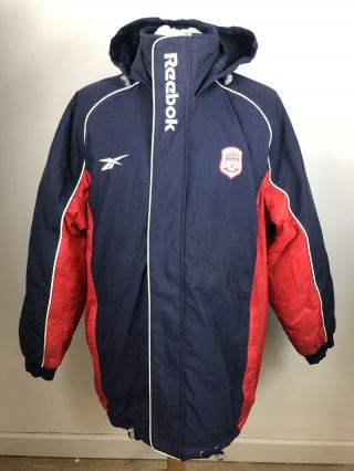 Vintage/retro 1996 - 97 Liverpool Fc Reebok Managers Oversized Training Coat Small