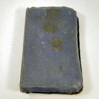 Vintage Military Pocket Blue Bible Testament Psalms Ww Ii Signed Fdr 1941