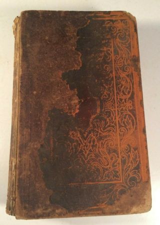 1845 Taylor A Universal History Of The United States Rare Leather Book Woodcuts