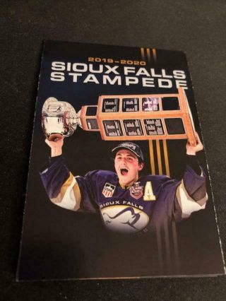 2019 - 20 Sioux Falls Stampede Hockey Pocket Schedule