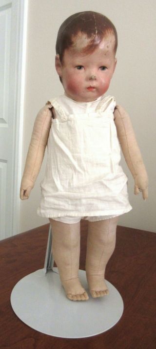 Kathe Kruse Early Doll One 17 Inch Underwear Known Provenance