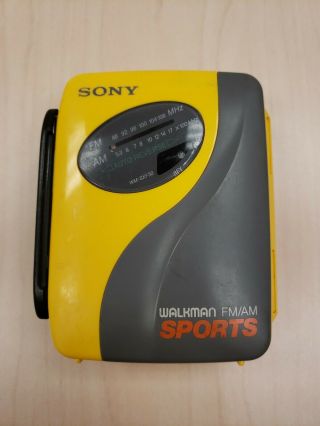 Vintage Sony Walkman Sports,  Wm - Sxf30 Am/fm Stereo Radio Cassette Player