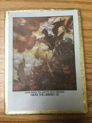Vtg Box 50 Lord Of The Rings Bookplate Antioch Paper Stickers Lotr