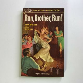 Run Brother Run 1954 Brandt Vintage Paperback Gga 584 Sleaze Pulp Fiction Erotic