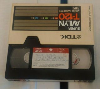 Vintage 1983 Memphis Mid Atlantic Vhs Video Tape Wwe Wwf Blank 4hr Wrestling Tv