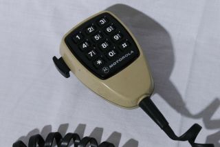 Vintage Motorola Hmn 1010b Keypad Touch Tone Palm Radio Mic Microphone