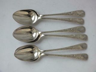 Pretty Set Of 6 Antique Solid Sterling Silver Coffee Spoons 1903/ L 10.  2cm/ 64g