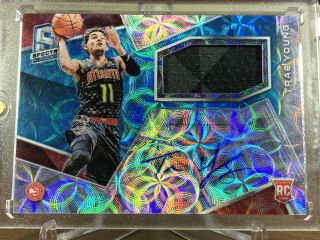 2018 - 19 Spectra Trae Young Rookie Patch Auto Rpa Rc 2 Color Jersey Autograph /99
