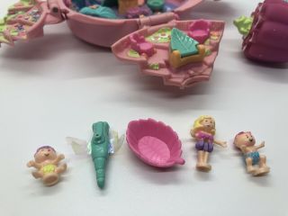 Vintage Polly Pocket Fountain Fantasy Pnk Lotus Flower Compact Rare 99 Complete 3