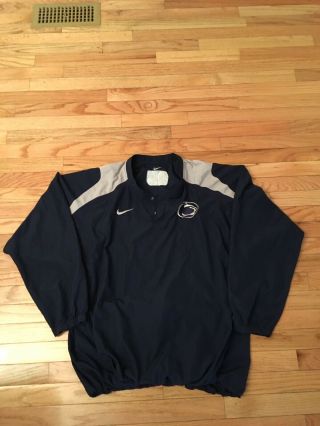 Penn State Nittany Lions Ncaa Nike Team Issued Baseball Warm Up Jacket