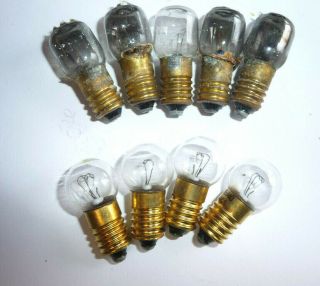 Complete Set Of Nine Vintage Bubble Lights Bulbs 4 Old Stock