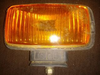 Vintage Aris Fog Light Rectangular Amber Glass Lens Inter Light Ir 200 210 230