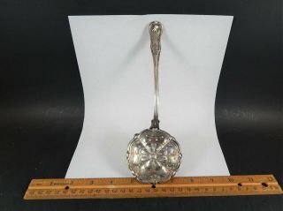 Antique Swedish Silver 8.  5 " Pierced Bowl Strainer Sifter Sweden 19th C Mono Ebba