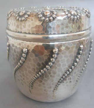 Whiting Mfg Co Gorham Sterling Silver Aesthetic Japanesque Tea Caddy C 1890
