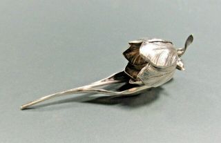 Rare Italian BUCCELLATI Sterling Silver Tulip Candle Snuffer or Table Ornament 3