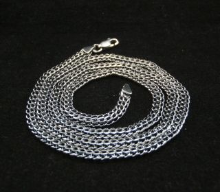 Vintage 925 Sterling Silver Chain 8.  89g Hand Made