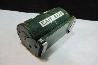 Vintage Metal Belt Bait Box Found In Old Idaho Salmon River Fishing Cabin