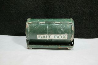 Vintage Metal Belt Bait Box Found in Old Idaho Salmon River Fishing Cabin 2