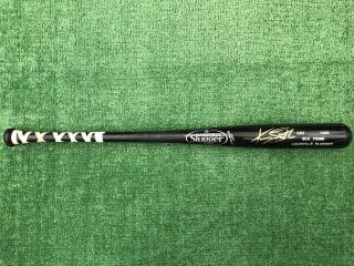 Los Angeles Angels Kevan Smith Autographed Game Baseball Bat