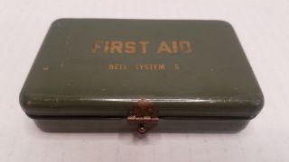 Vintage Bell System S First Aid Kit Box