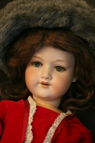 Antique Armand Marseille 390n German Bisque Doll,  24 In,  Antique Doll Sleep Eyes