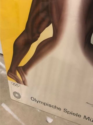 Olympic Games,  Munich 1972,  Vintage Poster with Artwork by Alan Jones 3