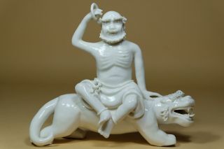 Chinese Dehua Porcelain Figure Of A Buddha Luohan.  Marked