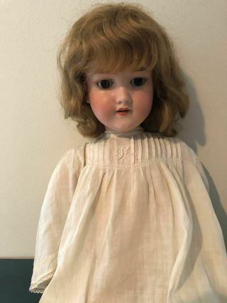 Armand Marseille A & M Antique Bisque And Composition German Doll 24 "
