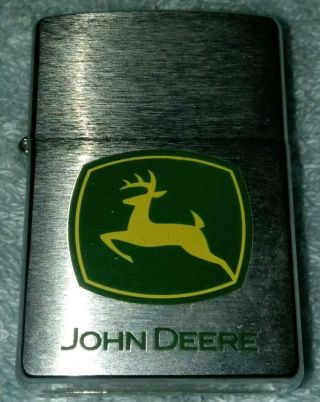 Zippo John Deere Lighter Chrome Numbered B07