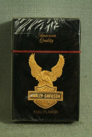 Vintage Harley Davidson Custom Blend Cigarette Pack Box,