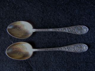 Vintage,  Sterling Demitasse Spoons,  Los Angeles Cal,  Early 1900s,