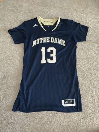 Notre Dame Adidas Basketball Pro Cut Rev 30 Authentic Mens Xl Game Worn Jersey