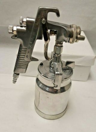 Vintage Devilbiss Spray Paint Gun Mgb 501 With Canister