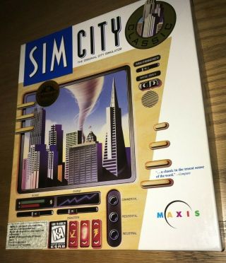 Sim City Maxis Mac Macintosh 3.  5 Floppy Disk Vintage Computer Game