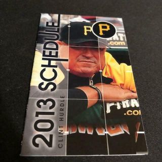2013 Pittsburgh Pirates Baseball Pocket Schedule West Penn Allegheny Version